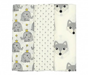 Пеленка Forest kids поплин 130х95 см 3 шт.