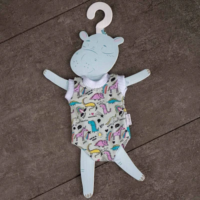 Боди с коротким рукавом Magic Manufactory для куклы 19 см (разноцветные)